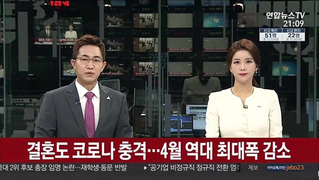 결혼도 코로나 충격…4월 역대 최대폭 감소