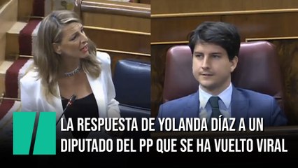 La viral respuesta de Yolanda Díaz a un diputado del PP