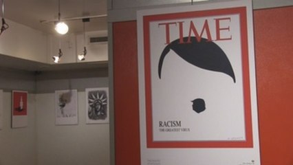 Una muestra internacional de ilustraciones condena en Irán el racismo en EE.UU.