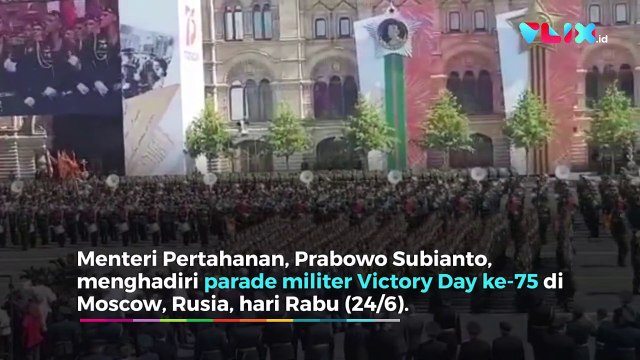 Gagahnya Prabowo Saat Hadiri Parade Militer Rusia
