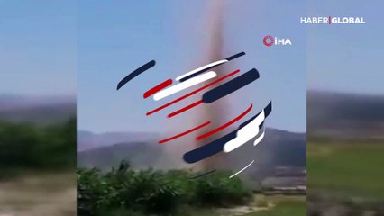 Kahramanmaraş'ta hortum! O anlar kamerada