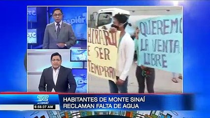 Habitantes de Monte Sinaí reclaman falta de agua
