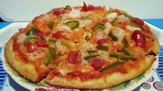 Home made Pizza recipe/Pizza without cheese and yeast
