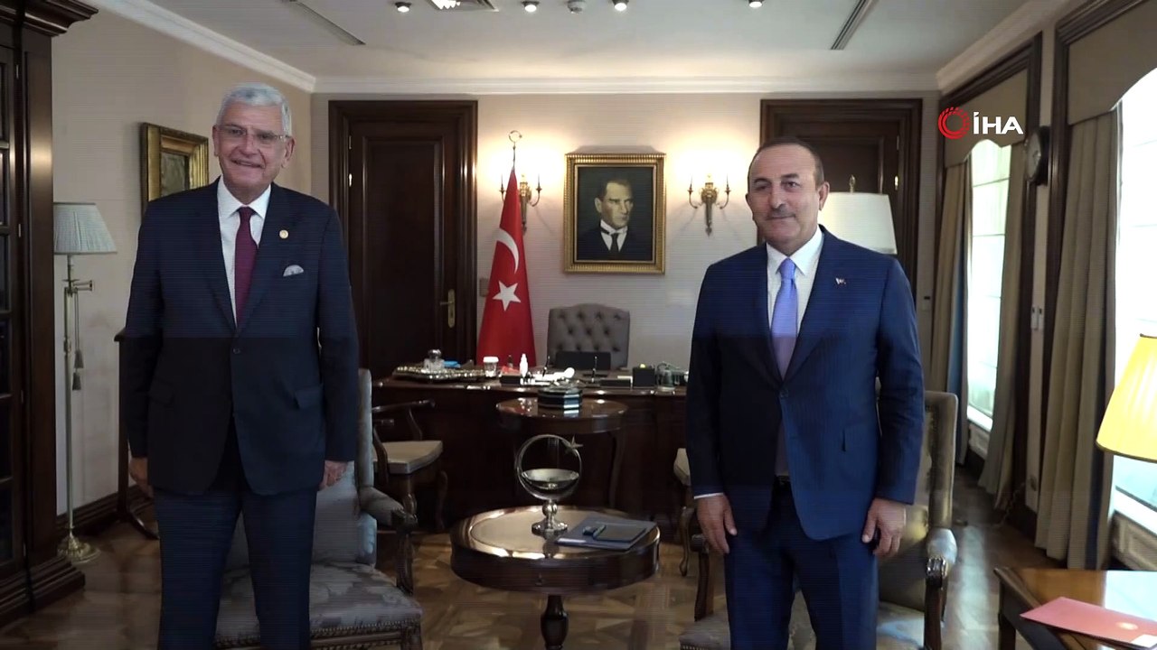 Dışişleri Bakanı Çavuşoğlu, Birleşmiş Milletler Genel Kurulu Başkanlığı’na seçilen Volkan Bozkır ile görüştü