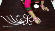 creative and easy ,rangoli side designs,muggulu side designs ,   side designs ,for kolam