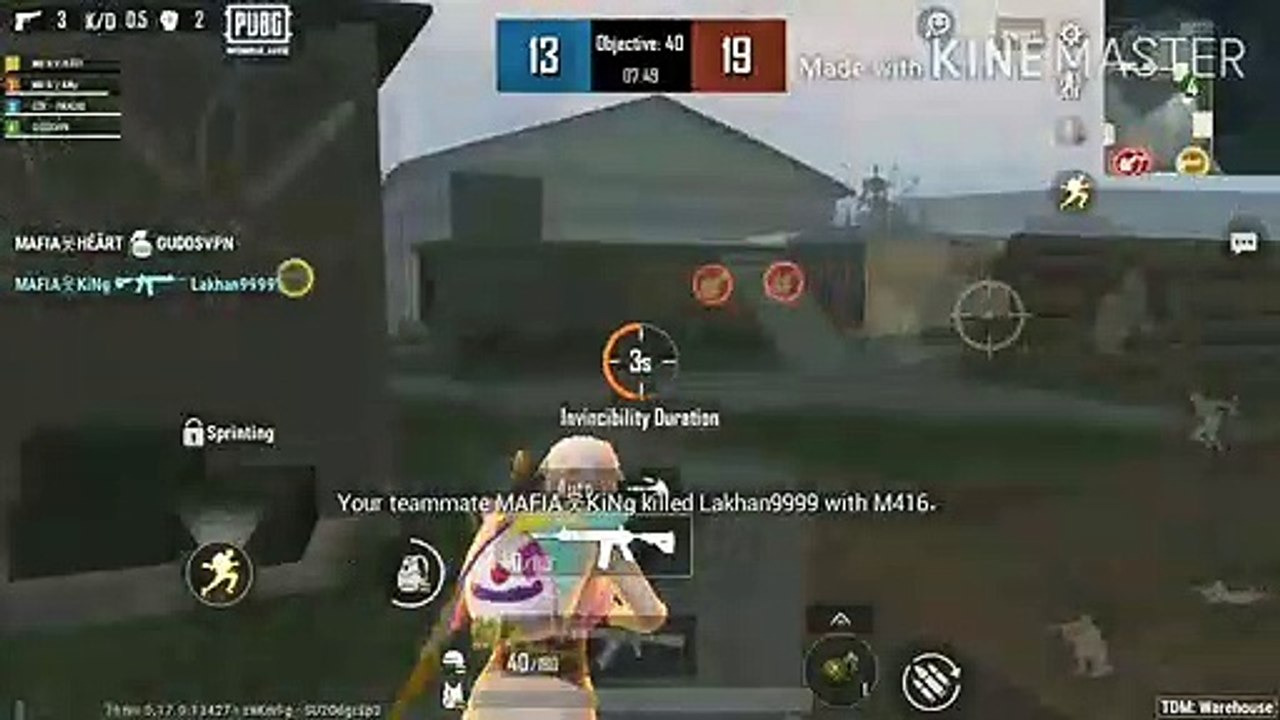 PUBG RUSH ... my first 3 finger claw game .(TDM).. Comment me how is that _(720P_HD)