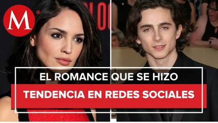 Captan a Timothée Chalamet y Eiza González besándose