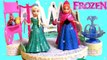 Disney Frozen Elsa's Ice Skating Rink set Winter Kids Toy Play Doh Princess Anna Elsa Magiclip dolls