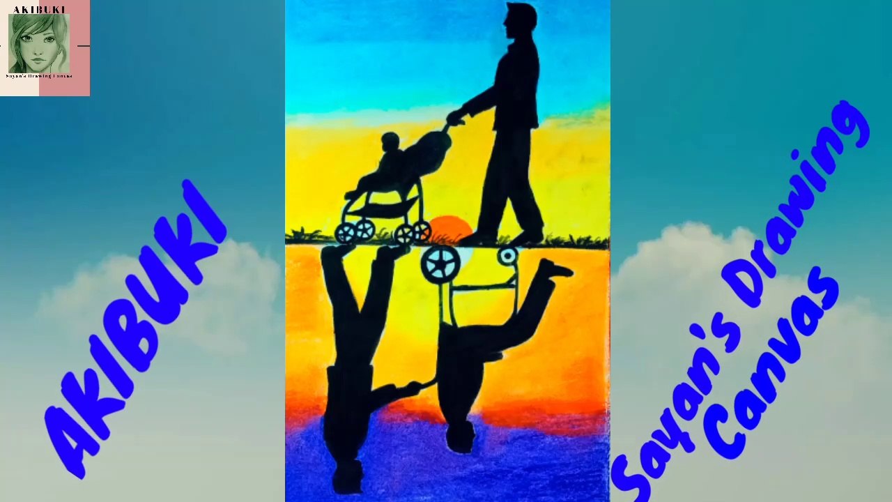 Father's Day special Drawing | Father's day celebration | Drawing video | AKIBUKI