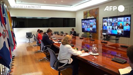 Premiê espanhol discute Covid-19 com líderes da América Latina