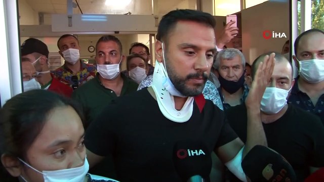 Kaza yapan şarkıcı Alişan, ailesiyle birlikte hastaneden taburcu oldu