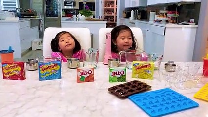 DIY How to make Giant Gummy Bear and Jello with Kaji Family!!!