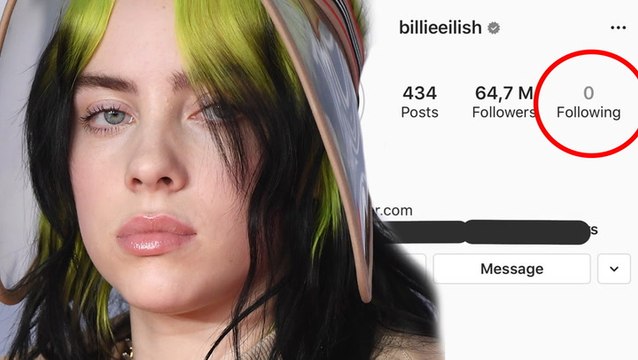 Billie Eilish Unfollows Celebrities On Instagram