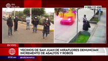 Primera Edición: Vecinos de San Juan de Miraflores denuncian incremento de asaltos y robos