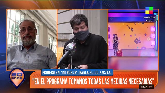 Guido Kaczka en Intrusos: En el programa tomamos todas las medidas necesarias