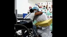 En Colombie, un homme fait sa demande en mariage à l'hôpital à sa compagne guérie du coronavirus