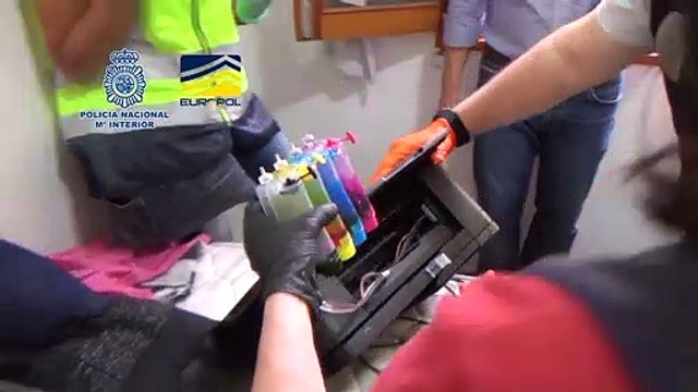 Desmantelan en Canarias una imprenta ilegal de billetes preparada para sacar 350.000 euros