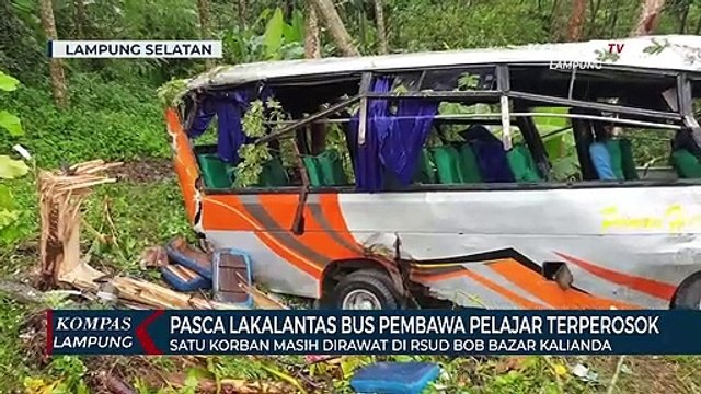 Pasca Lakalantas Bus Pelajar, Satu Korban Masih Dirawat di RSUD Bob Bazar Kalianda