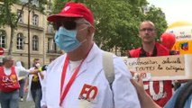 العاملون في القطاع الصحي الفرنسي يخرجون في مسيرات لتحسين أوضاعهم