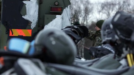 Finnish Battalion Prepare for Snow - NATO Exercise Trident Juncture
