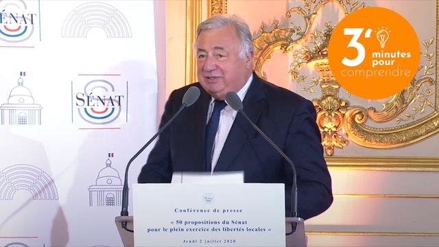 [3 minutes pour comprendre] Conférence de presse du Sénat : 50 propositions pour le plein exercice des libertés locales [Durée de la vidéo : 02'40]