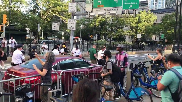 Protesters and police clash in hostile exchange during Occupy City Hall in New York