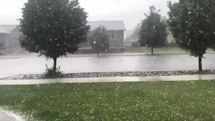 Heavy hail spreads through Montana