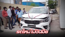 แอร์แบ็ก.. ทำงานได้ดีครับลูกค้า !! ออกปุ๊บชนปั๊บ รถใหม่เพิ่งออกจากศูนย์