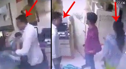 बैंक में महिलाकर्मी को चांटा मारकर गिराने वाला सिपाही सस्पेंड, अपने बचाव में क्या बोला?