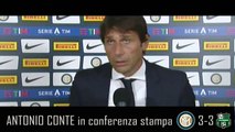 INTER-SASSUOLO 3-3: ANTONIO CONTE IN CONFERENZA STAMPA POST-MATCH   INTERVISTA
