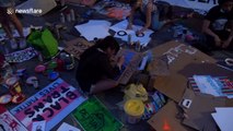 New York protesters hold ground during day two of 'Occupy City Hall' with hopes of defunding NYPD
