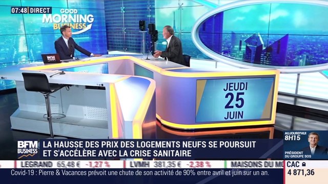 Alain Dinin (Nexity) : La hausse des prix des logements neufs s'accélère avec la crise sanitaire - 25/06