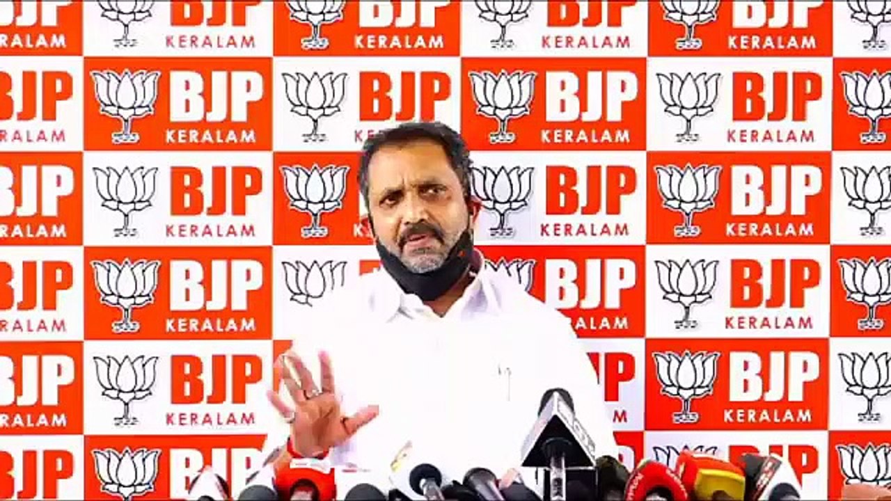 BJP state president Sri K Surendran's press conference from Thiruvananthapuram - 25Jun2020