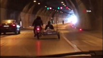 İstanbul trafiğinde “pes” dedirten tehlikeli yolculuk kamerada