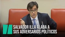 Salvador Illa hace una cosa pocas veces vista: alaba a sus adversarios políticos