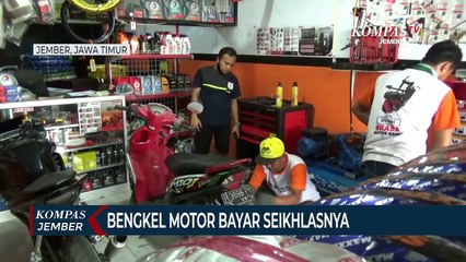 Bengkel Motor Bayar Seikhlasnya