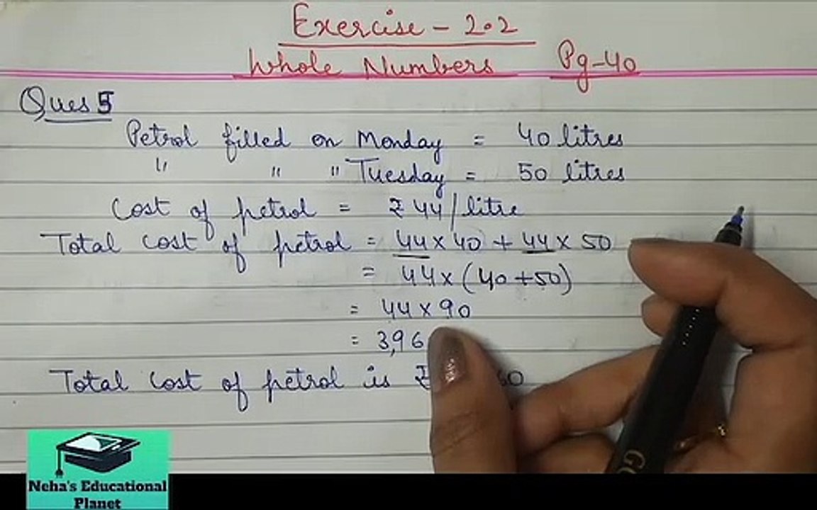 Ch-2 (Part 5): Whole Numbers-Class 6 Maths | पूर्ण संख्याएँ | Poorn Sankhyaein