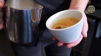 How to make Latte by 90S COFFEE VIETNAM