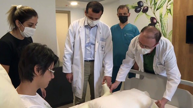 15 yaşındaki serebral palsi hastasının yürüme sevinci - İZMİR