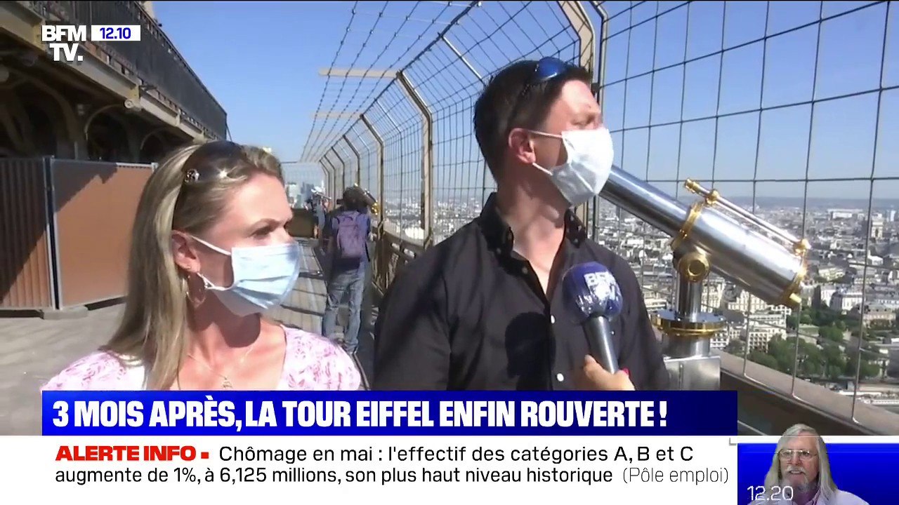Trois mois après, la tour Eiffel accueille de nouveau des visiteurs