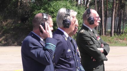 Visite royale à la base militaire de Kleine Brogel