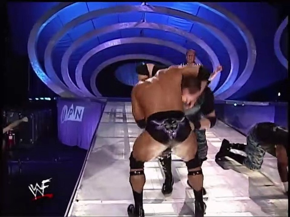 The Rock vs. Dudley Boyz