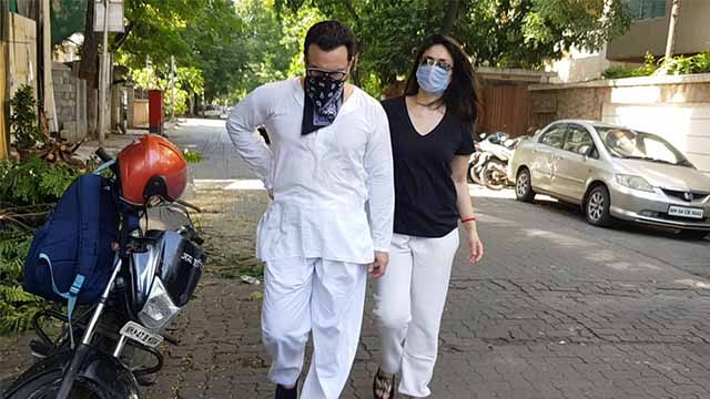 Taimur Ali Khan मास्क लगाकर निकले Kareena और Saif संग; देखिए Video | FilmiBeat