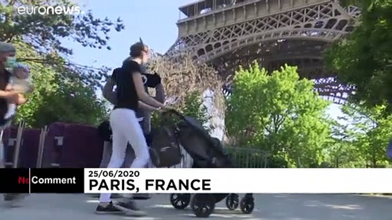 Nach 104 Tagen Corona-Pause in Paris: Der Eiffelturm ist wieder auf