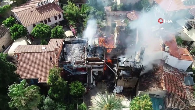 Tarihi Kaleiçi semtindeki metruk binayı yakan şüpheli adli kontrolle serbest