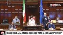 Vittorio Sgarbi show alla Camera: insulta e viene allontanato 