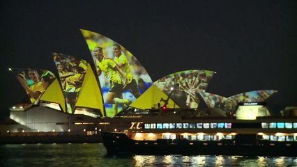 Sydney Opera House lit up ahead of 2023 FIFA Women's World Cup bid announcement
