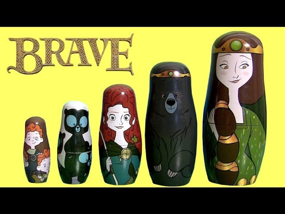 Disney Pixar Brave Stacking Cups Surprise Merida Nesting Toys Rebelle