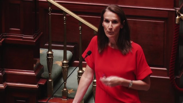 Le port du masque pourrait être rendu obligatoire si le virus venait à reprendre de la vigueur, mais pour l'instant le GEES ne le recommande pas (Sophie Wilmès)