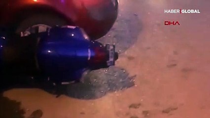 Kaskı sayesinde ölümcül kazadan kurtuldu